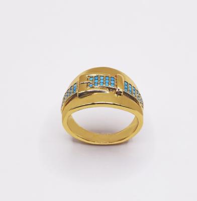 China FASHIONABLE Hot Sale Design New Design 18k Gold Lucky Diamond Ring Jewelry for sale