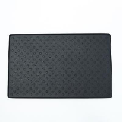 China Viable Pet Place Mat For Dog And Cat Mat For Food And Water Anti-spill Prevent Pet Bowl Silicone Mat for sale