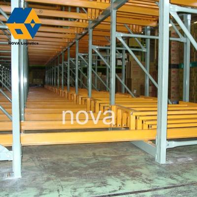 China Corrosion Protection NOVA Customized Warehouse Push In Shelves , Heavy Duty Storage Push Back Pallet Racking for sale