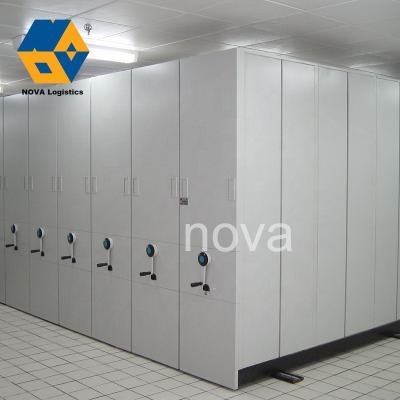 China NOVA Series Shelving Hospital Government Office Corrosion Protection Cabinet, Dense Steel Frame Locker Folder Mobile Archive Rack for sale