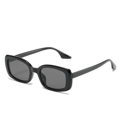 China Hot Sales Small Rectangle Sunglasses L2249 Fashion Frame Sun Glasses Square Plastic Glass Shades for sale