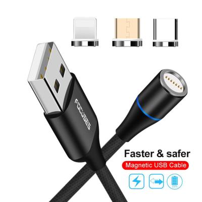 Cina Il nylon ha intrecciato 3 in 1 cavo di carico magnetico 3,0 di USB un micro tipo cavo di C in vendita