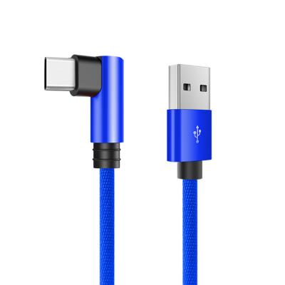 China O cotovelo L dá forma ao tipo tipo cabo de 90 graus do OEM USB do cabo de C de dados de C à venda