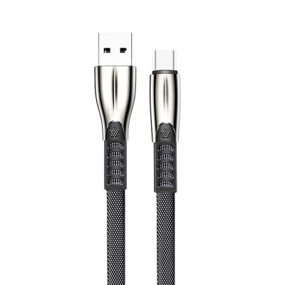 China Tipo rápido cabo de USB 2,0 do cabo de dados da carga de C liga de zinco e cabo de USB C do corpo da sarja de Nimes à venda