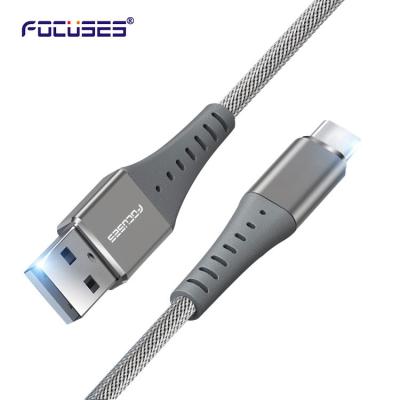 China Focaliza o cabo de dados 60W de carregamento rápido ROHS cabo de USB C de 3 pés à venda