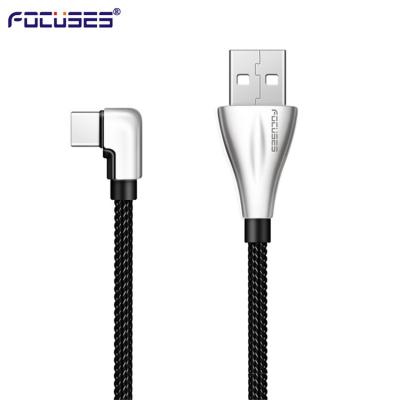 Chine OD en forme de L 3.5mm câble d'USB C d'angle de 90 degrés en alliage de zinc à vendre