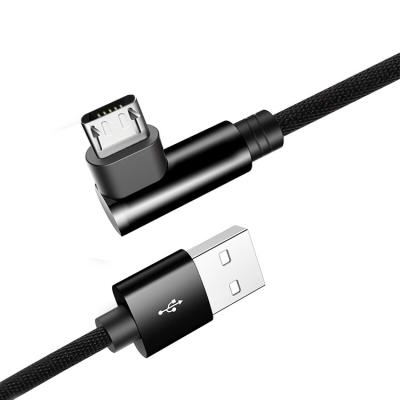 Cina La L modella il micro USB cavo del trasferimento di dati del OD 3.5mm micro cavo di carico di USB di 90 gradi in vendita