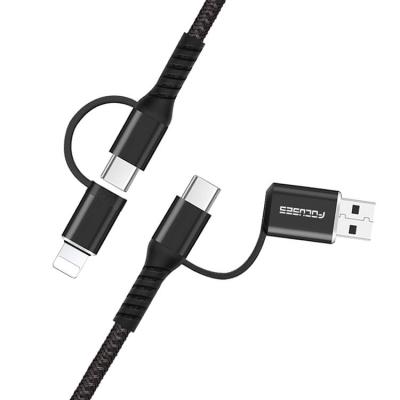 China tipo de cabo de carregamento rápido paládio dos dados de 1m 2m OD3.5mm 18W do cabo de C USB à venda