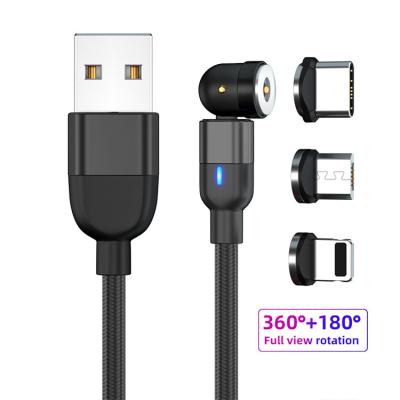 Китай 540 зарядный кабель 3 USB вращения 3A магнитный в 1 кабеле магнитных данных продается