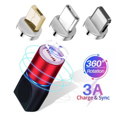 Cina 3 in 1 rame senza ossigeno puro di carico magnetico del cavo di 3A USB in vendita