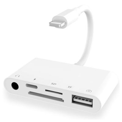 China Stecker, der 5 in 1 Blitz-Adapter USBs OTG für Apple spielt zu verkaufen