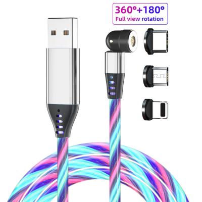 Cina Cavo LED d'ardore 3 magnetici di 5PIN 1M Magnetic Data Charging in 1 cavo di carico di USB in vendita