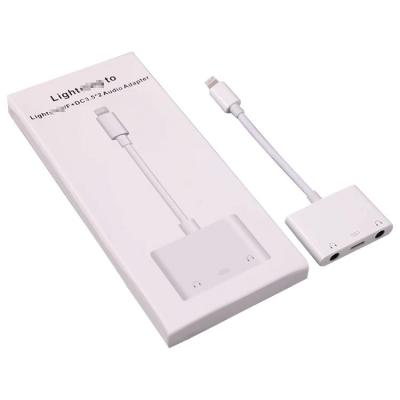 Cina Adattatore DC3.5 Jack Apple Dual Headphone Adapter del cavo di alto Fidelity USB OTG in vendita