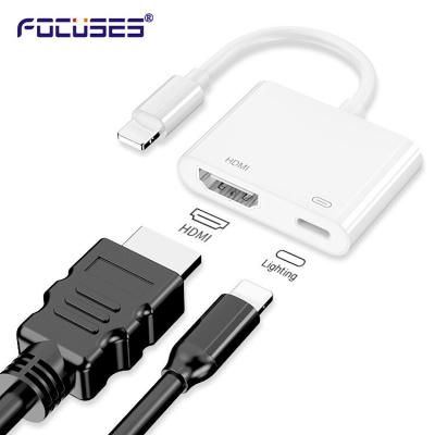 China FOKUSSIERT 0.5M 2 in 1 Blitz des Blitz-Adapter-45g zu HDMI-Adapter zu verkaufen