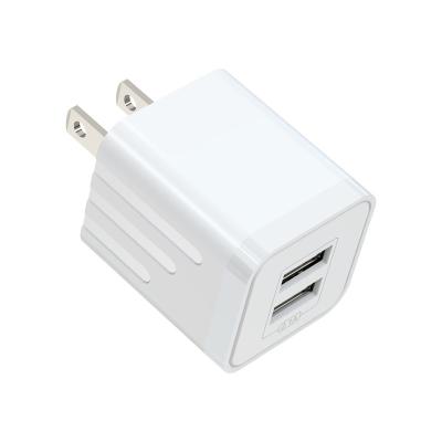 China UL bestätigte 5V 2.1A Doppel-Port USB Auto-Ladegerät-faltbares Stecker-Ladegerät zu verkaufen