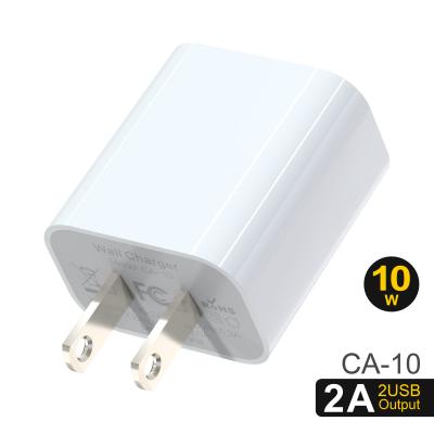 China Carregador de USB da tomada de DC5V 2.1A E.U. sobre o carregador rápido da parede da proteção contra o calor  à venda