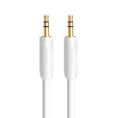 China El PVC del OEM 3,5 milímetros de oro audio de Jack To Aux Cable Wire plateó el cordón auxiliar audio en venta