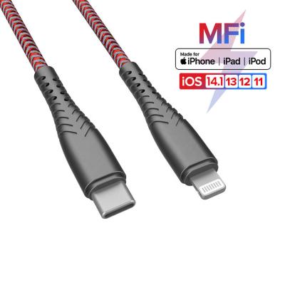 China OEM Originele C94 Spaanderpd 18W MFI Verklaarde USB Bliksem het Laden de Gegevenskabel van Kabelusb voor iphone MacBook van Apple ipad Te koop