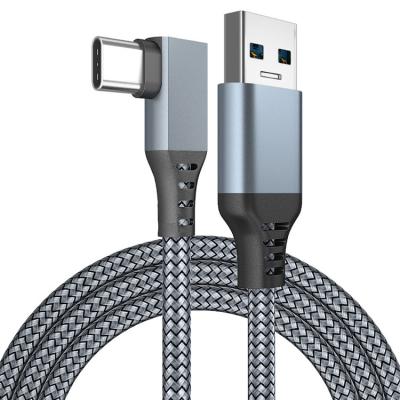 China 20FT VR Kopfhörer-Art A zu C USB 3,1 Aufladungsnylon des kabel-5Gbps geflochten zu verkaufen