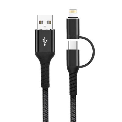 Κίνα 3A PD 18W πολυσύνθετο USB καλώδιο 2 σε 1 γρήγορο φορτιστή τύπων Γ προς πώληση