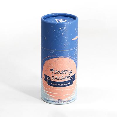 China 2021 handmade new design creative deodorant stick container twist up polypropylene paper tube lip balm packaging for sale