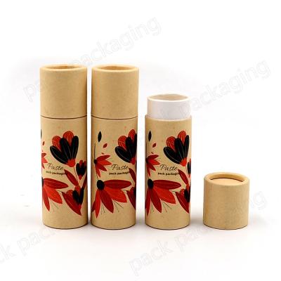 China Recycled Materials Zero Deodorant / Sunscreen / Lip Balm Compostable Scrap Custom Paper Lift Stick Container Paper for sale