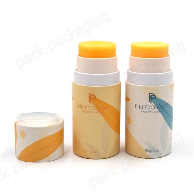 China 5g 15g 50g Handmade High Quality Empty Round Twist Up Deodorant Stick for sale