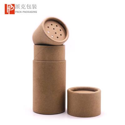 China Biodegradable Recycled Bath Salt Paper Packaging Container Bath Salt Paper Jars With Shaker Top Salt Paper Tube Packaging for sale