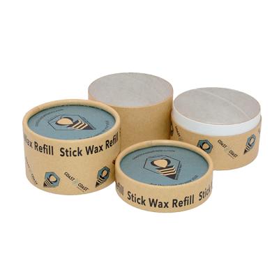 China Recycled Eco Friendly Biodegradable Printed Materials Kraft Paper Beeswax Tube Packaging For Beeswax for sale