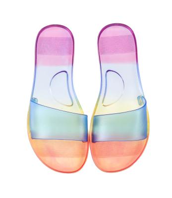 China Latest Fashion Trend Design Custom Adult Jelly Sandals Slipper Sandals Slippers for sale