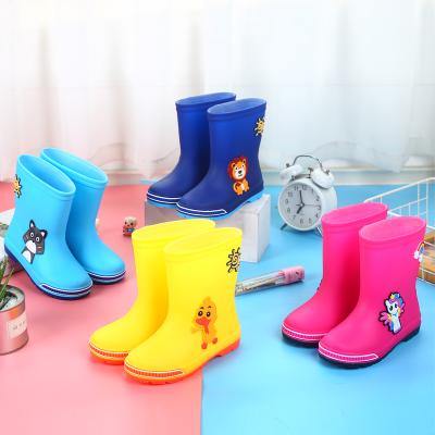 China Fashion trend good quality PVC child toddler non-slip rain boots lightweight with ducks for sale