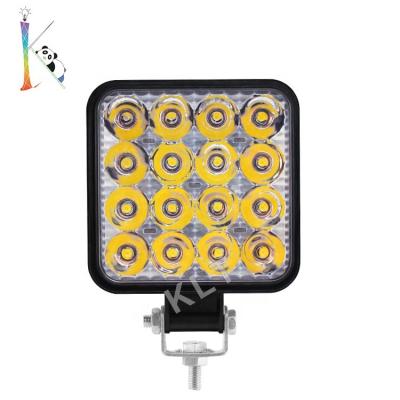 China High quality aluminum klt 45mm housing size waterproof 12v 24v truck led work light 5 inch 16 inch led work light 48w for tractor for sale