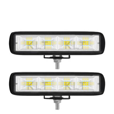 China KLT Factory Price Super Slim 6inch 6inch 18w Truck Light Aluminum Tractor 12 Volt Flood Driver-Beam Work Light 30w for sale