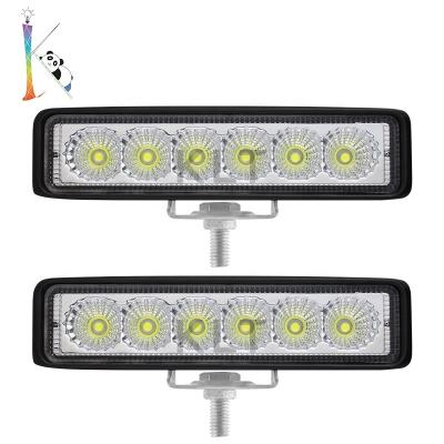 China 6inch 18w aluminum drive fog offroad led work car light 12v led universal car 4wd led beams drive light bars for sale