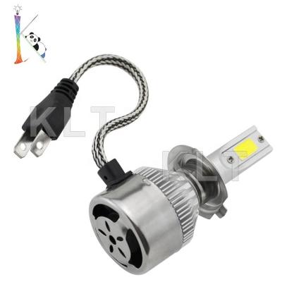 China Aluminum klt H4 H7 led car headlight C6 H1 H3 9007 H13 6000k 72w 7600lm headlight light H8/h11 Hb3/9005 Hb4/9006 9012 all in one car for sale