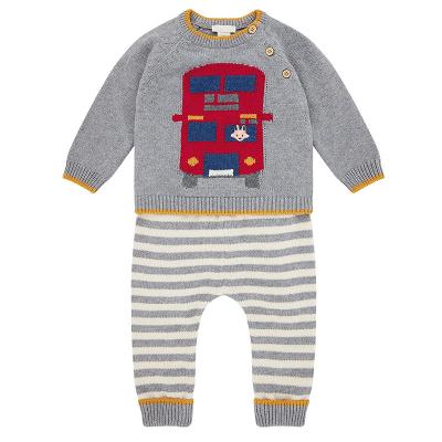 China OEM Anti-Static Factory Custom Baby Clothes Knit Panty Baby Clothes Sets Sweater Newborn Cotton Baby Toddler Unisex Knitwear for sale