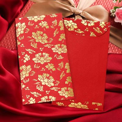 China 2021 Custom Chinese New Year Red Packet Money Logo Red Packet Gift Envelope for sale