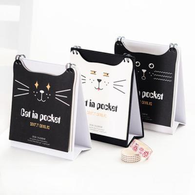 China Cute Little Cat Custom Calendar Planner Table Calendar 365 Day Calendar for sale