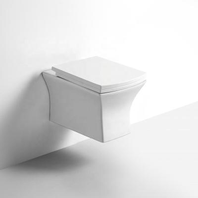 China Good Price Modern High Quality Bathroom Down Wash Ceramic P Trap Wall Mounted Toilet Bowl for sale