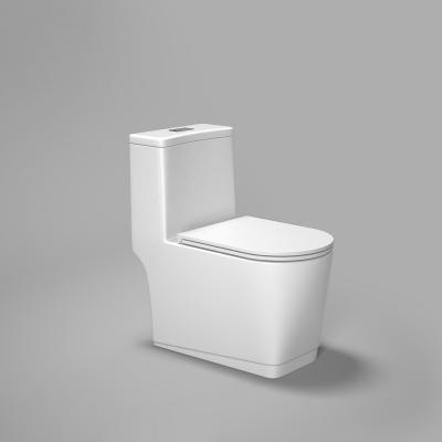 China Chaozhou Hot Selling Bathroom Ware Modern Floor Mounted Sanitary Ware High Quality Strap Sanitary One Piece Chaozhou Toilet for sale