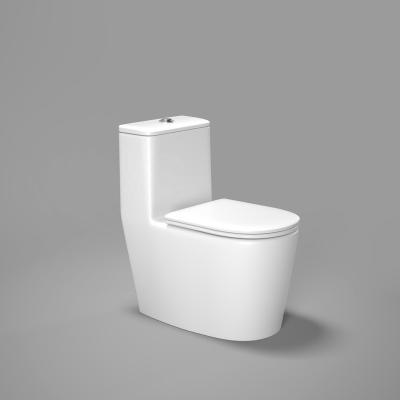 China Siphonic Modern High Quality Flush Floor Porcelain One Piece Toilet for sale