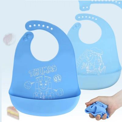 China Unique Design Natural Food Grade Antibacterial Easily Wipe Clean Cotton Baby Bib for sale