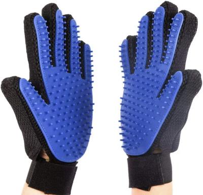 China Wholesale Multifunctional Pet Cat Dog Grooming Glove Brush Viable Factory Pet Hair Remover Glove Pet Wash Glove for sale