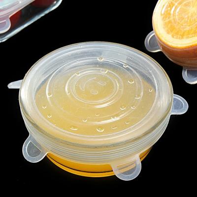 China Sustainable Reusable Kitchenware Reusable Kitchenware Bowl Seal Stretch Keep Food Silicone Baby Cup Lids Covers for sale