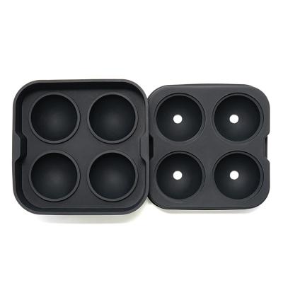 China Sustainable Food Grade Silicone Ice Cube Round Ball Ice Cube Tray for sale