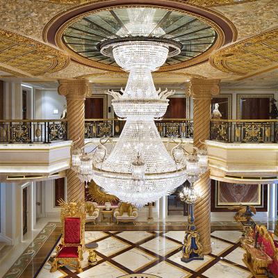 China Modern Guzhen Customize Large Crystal Chandelier Luxury For Hotel Lobby Decoration for sale