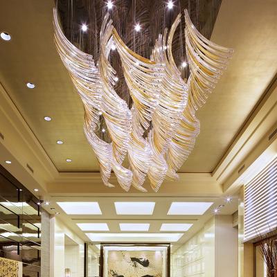 China Wholesale Modern Decorative Luxury Modern Hotel Design Project Restaurant Factory Crystal Chandelier Light for sale