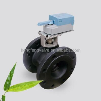 China DN65-DN150 Water Cast Flange Motorized Ball Valve for sale