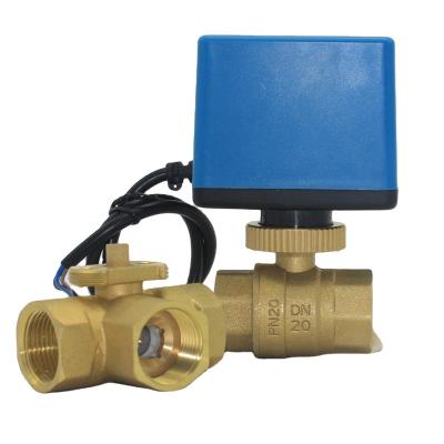 China General Porcelain Valve 1 Inch Two Way Electric Valve Actuator With Brass Valve Body for sale