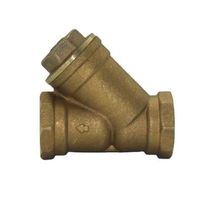 China General cheaper prices DN15 20 25 32 40 50 Y type brass strainer with stainless steel filter mesh for water for sale